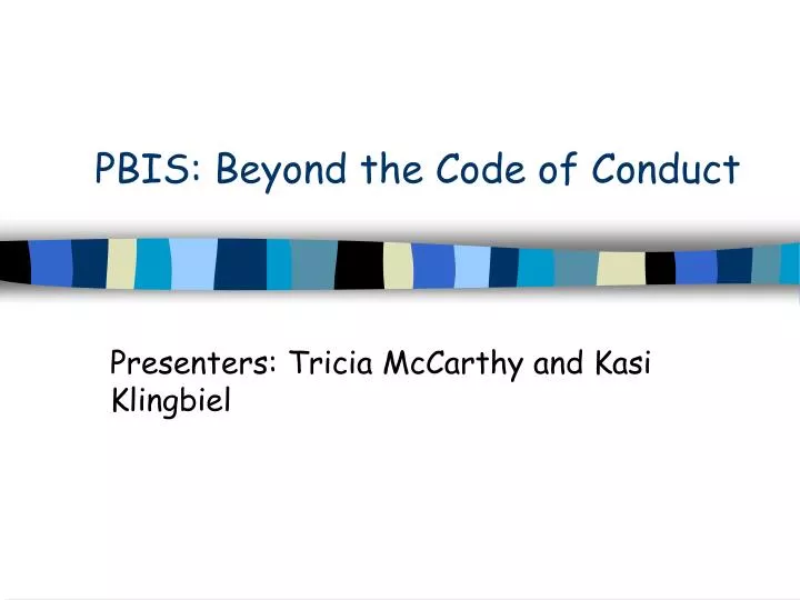 pbis beyond the code of conduct