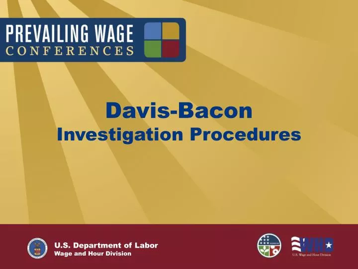 davis bacon investigation procedures