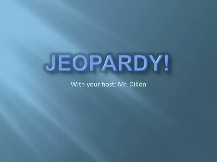 jeopardy