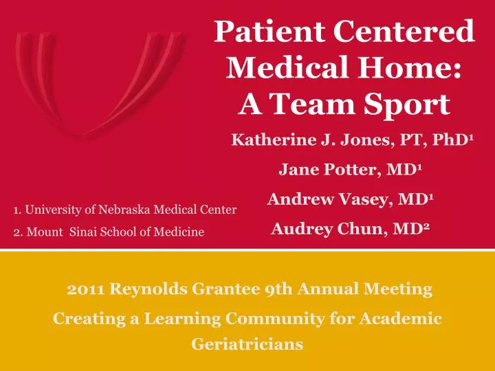 patient centered medical home a team sport