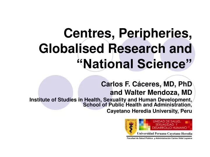 centres peripheries globalised research and national science