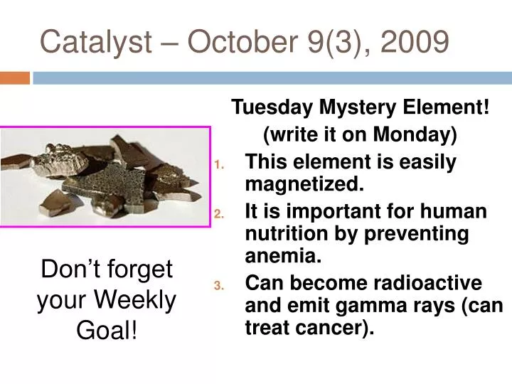 catalyst october 9 3 2009