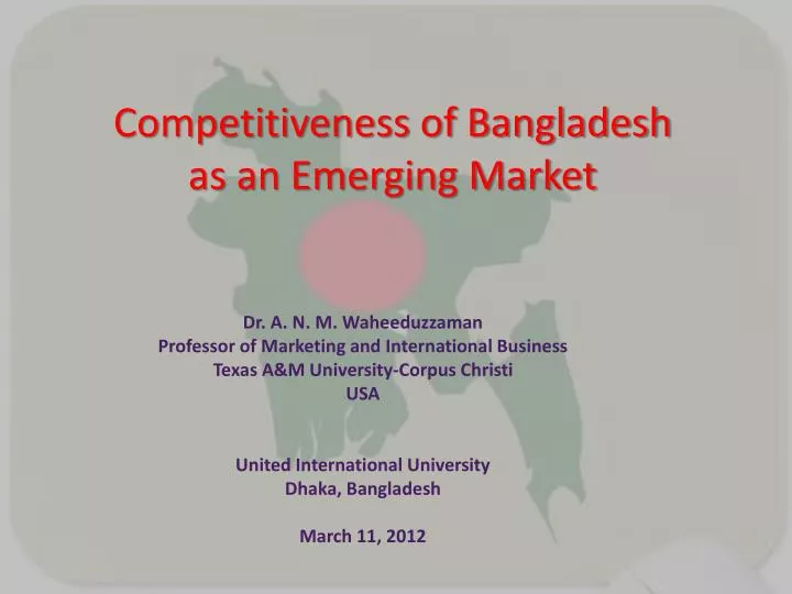 competitiveness of bangladesh as an emerging market