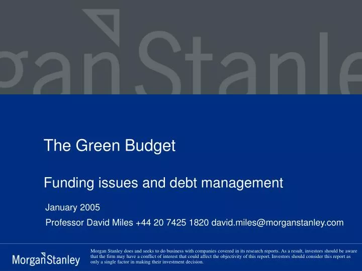the green budget