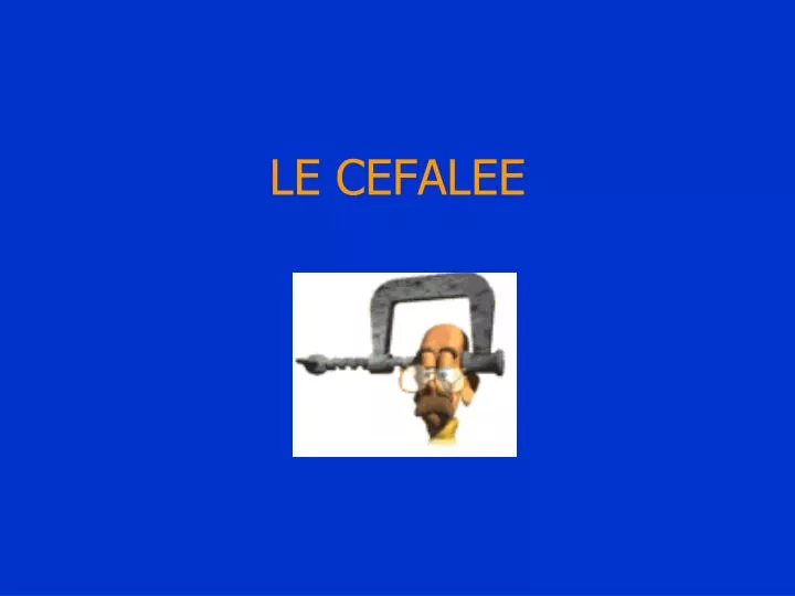 le cefalee