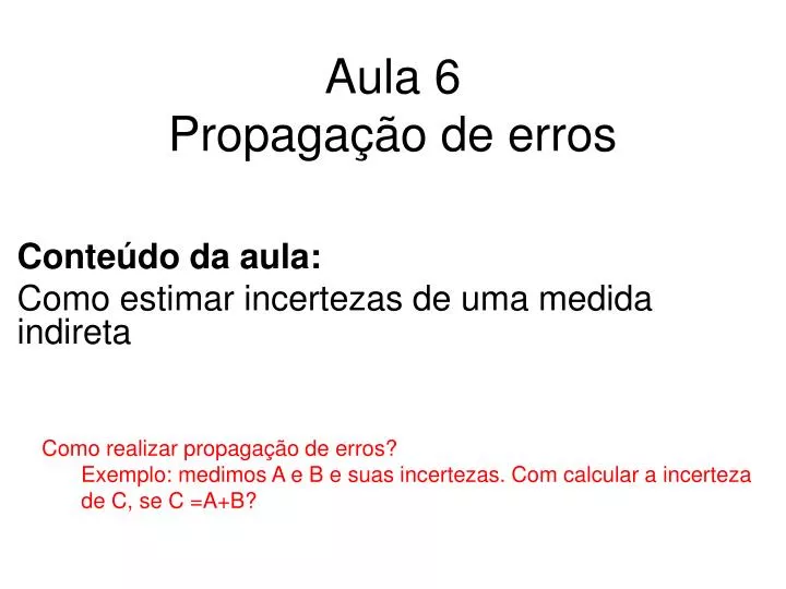 aula 6 propaga o de erros