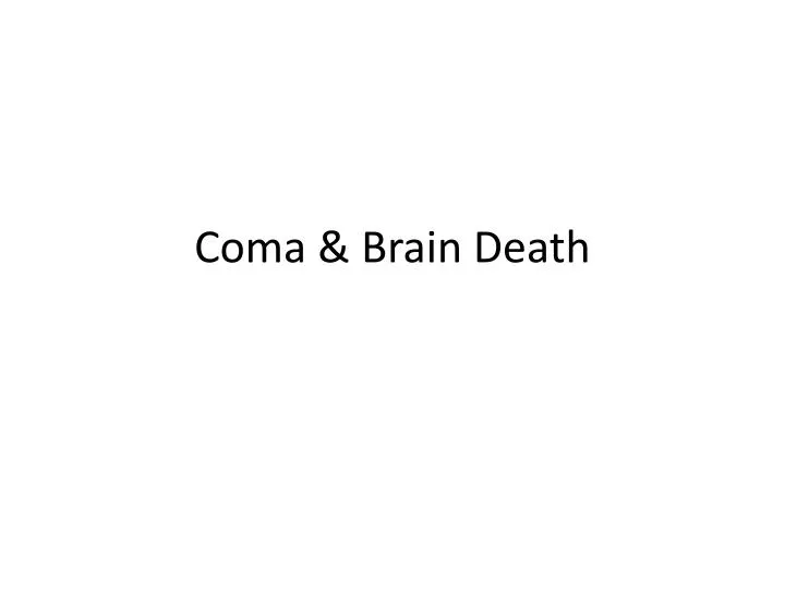 coma brain death