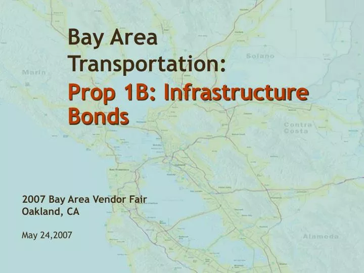 prop 1b infrastructure bonds