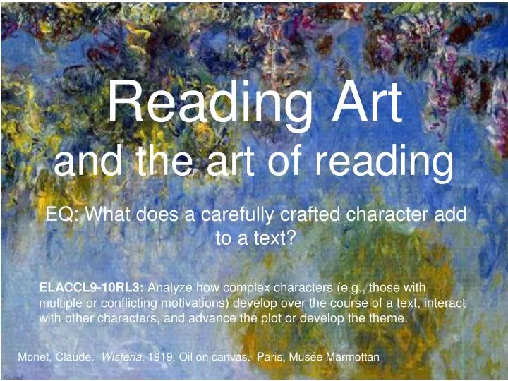 reading art and the art of reading