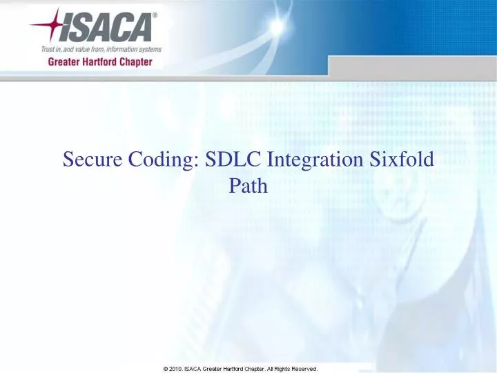 secure coding sdlc integration sixfold path
