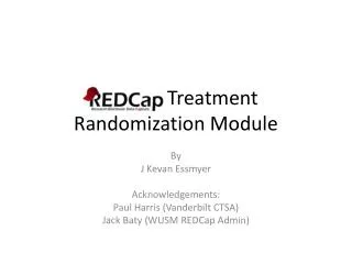 REDCap Treatment Randomization Module
