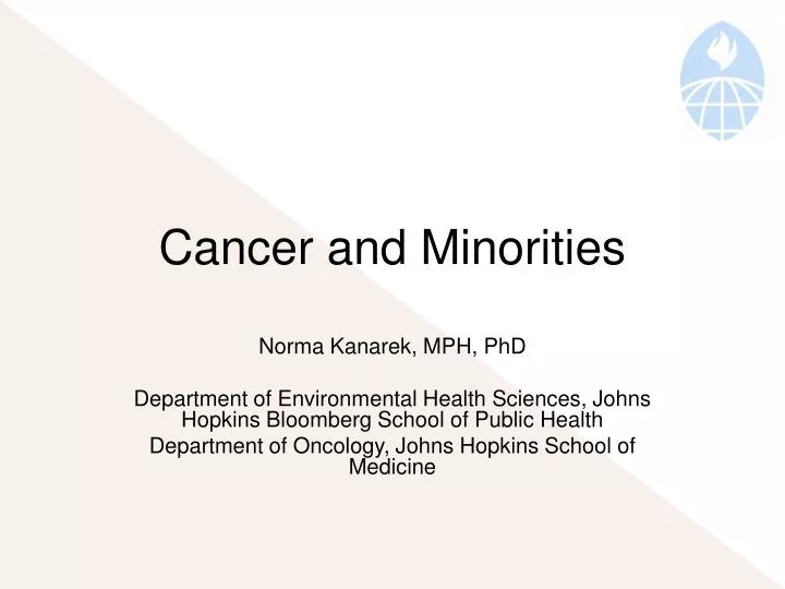 cancer and minorities