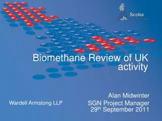 Biomethane Review of UK activity
