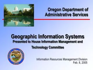 Geographic Information Systems Presented to House Information Management and Technology Committee
