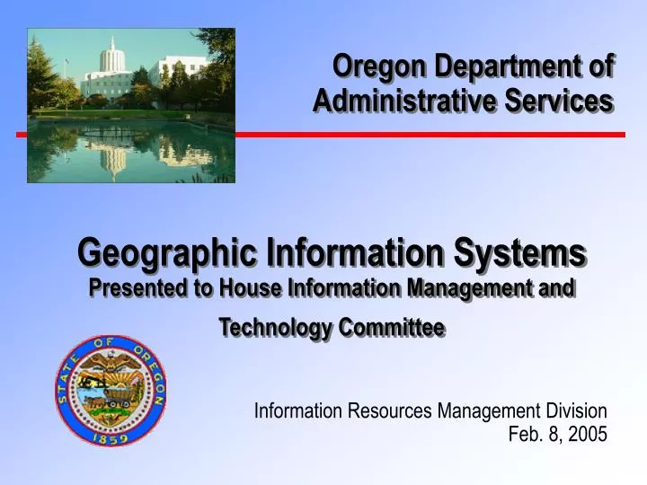 geographic information systems presented to house information management and technology committee