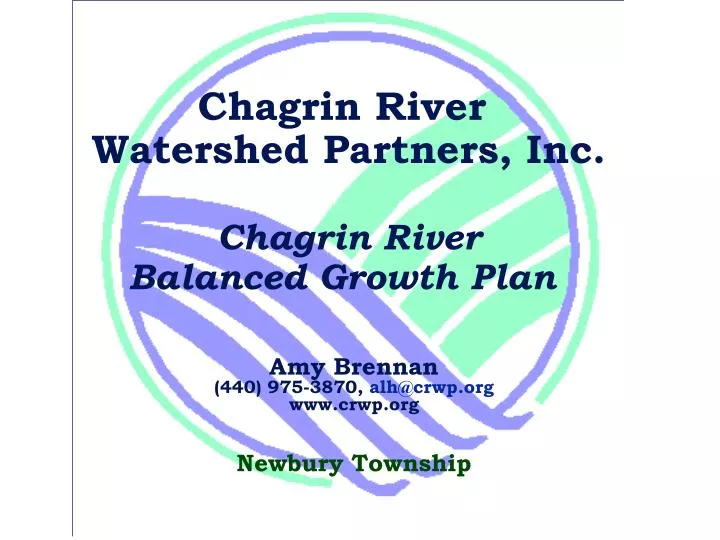 chagrin river watershed partners inc chagrin river balanced growth plan