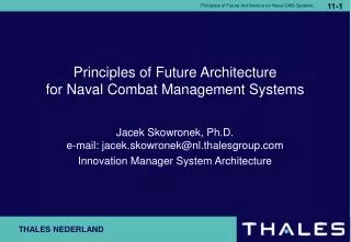 Principles of Future Architecture for Naval Combat Management Systems