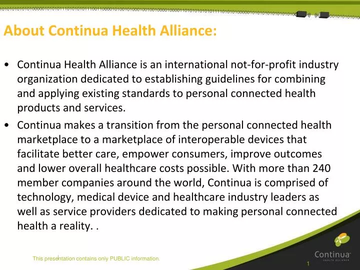about continua health alliance