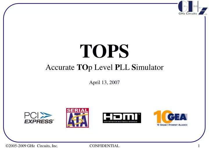 tops accurate to p level p ll s imulator
