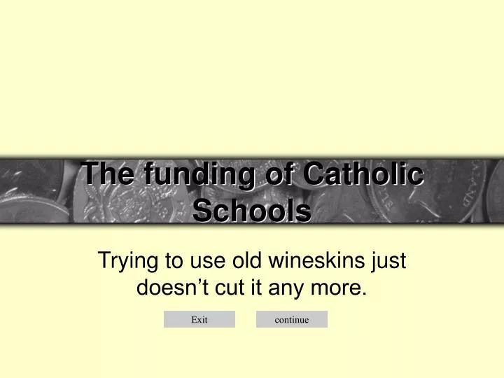 the funding of catholic schools