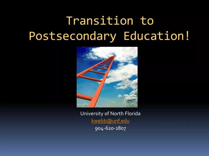 transition to postsecondary education