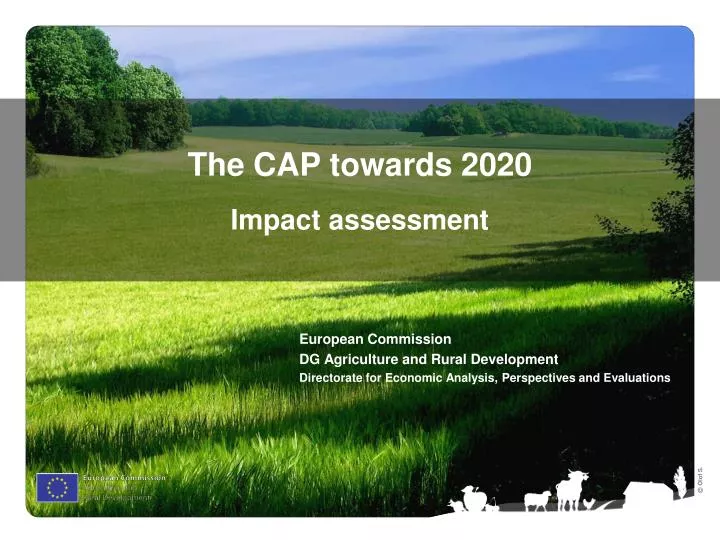 the cap towards 2020 impact assessment