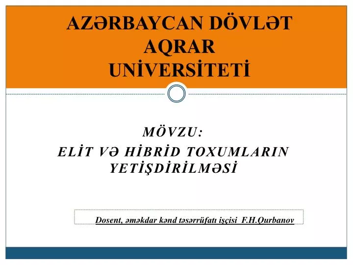 az rbaycan d vl t aqrar un vers tet