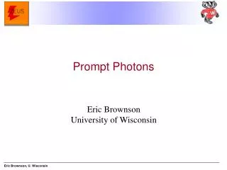 Eric Brownson University of Wisconsin