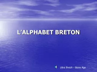 l alphabet breton