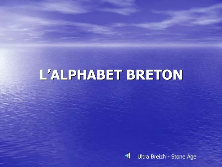 l alphabet breton