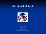 The Speed of Light