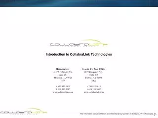 Introduction to CollabraLink Technologies