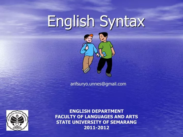 english syntax
