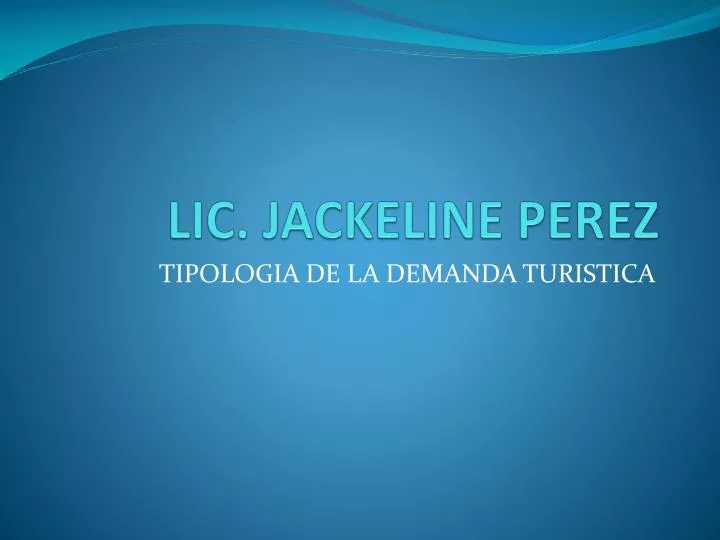 lic jackeline perez