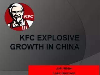 KFC Explosive Growth in China