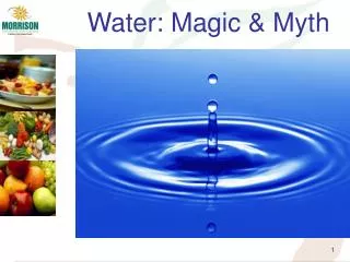 Water: Magic &amp; Myth
