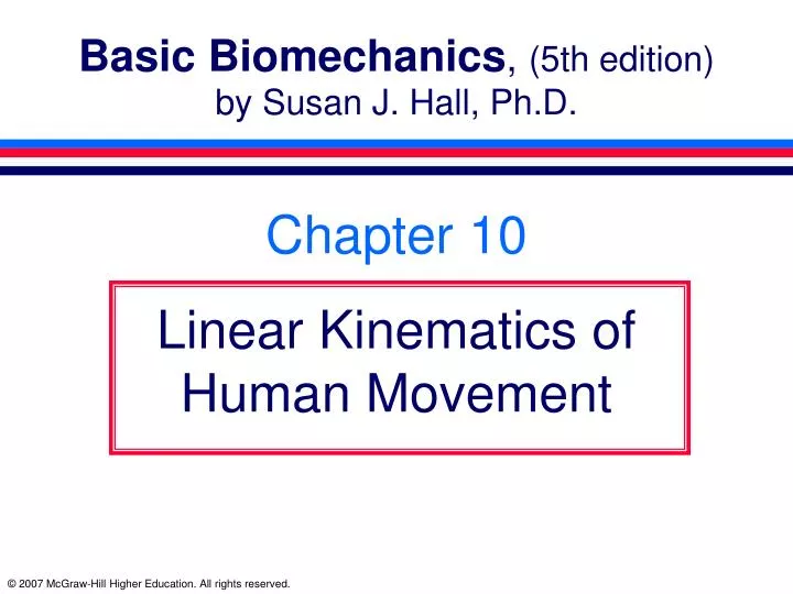 basic biomechanics 5th edition by susan j hall ph d