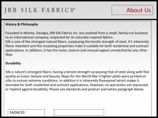JRB Silks Fabrics - Wholesale Silk Fabric