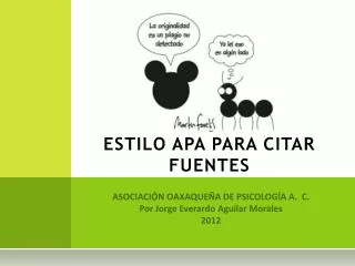 estilo apa para citar fuentes