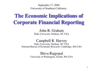 The Economic Implications of Corporate Financial Reporting