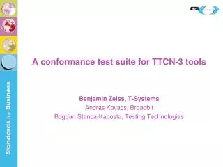 A conformance test suite for TTCN-3 tools