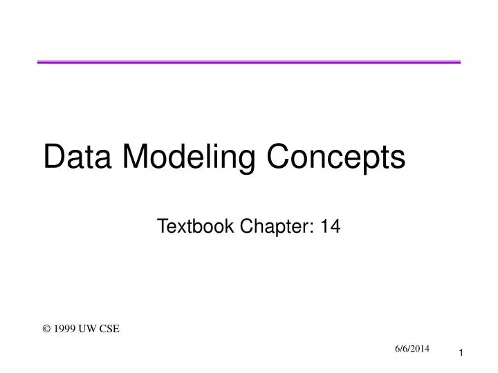 data modeling concepts