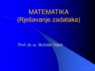 matematika rje avanje zadataka