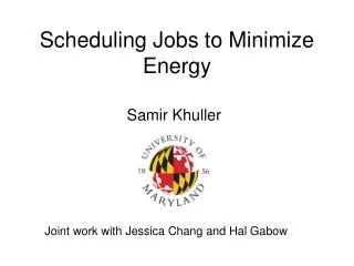 Scheduling Jobs to Minimize Energy