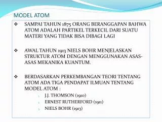 model atom