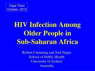 HIV Infection Among Older People in Sub-Saharan Africa