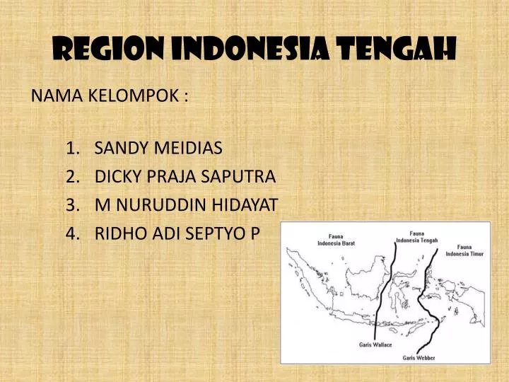 region indonesia tengah