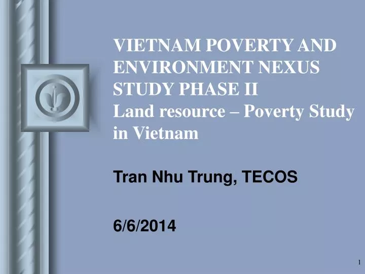 vietnam poverty and environment nexus study phase ii land resource poverty study in vietnam