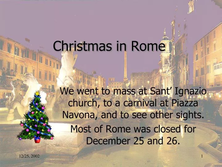 christmas in rome