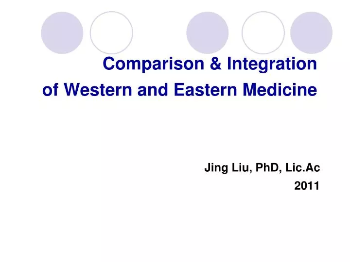 comparison integration of western and eastern medicine